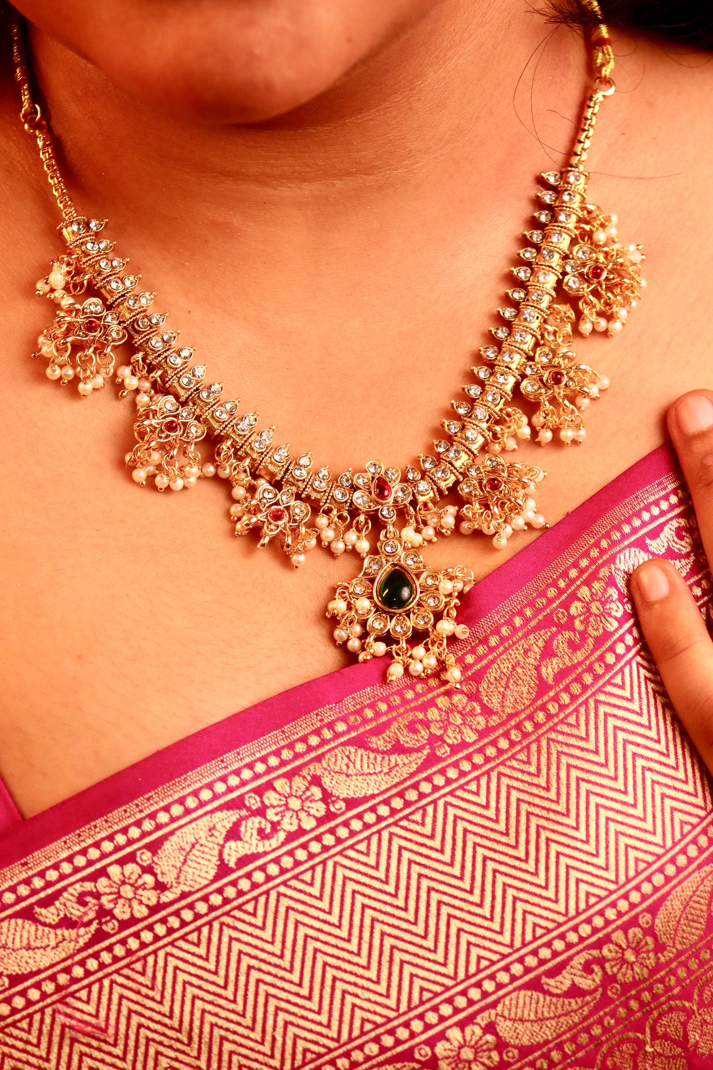 Multi Guttapusalu necklace set