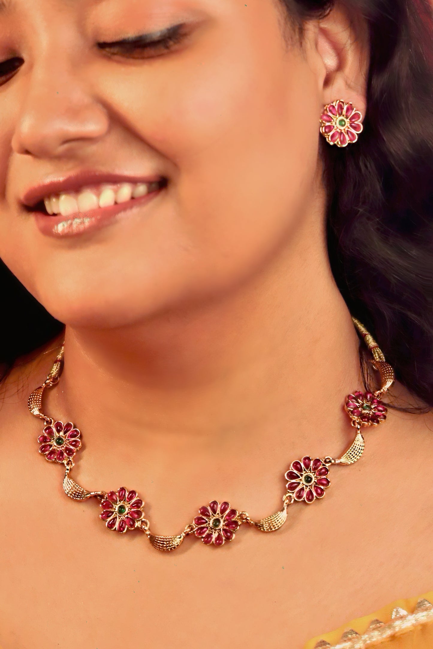Pushp Rekha choker set