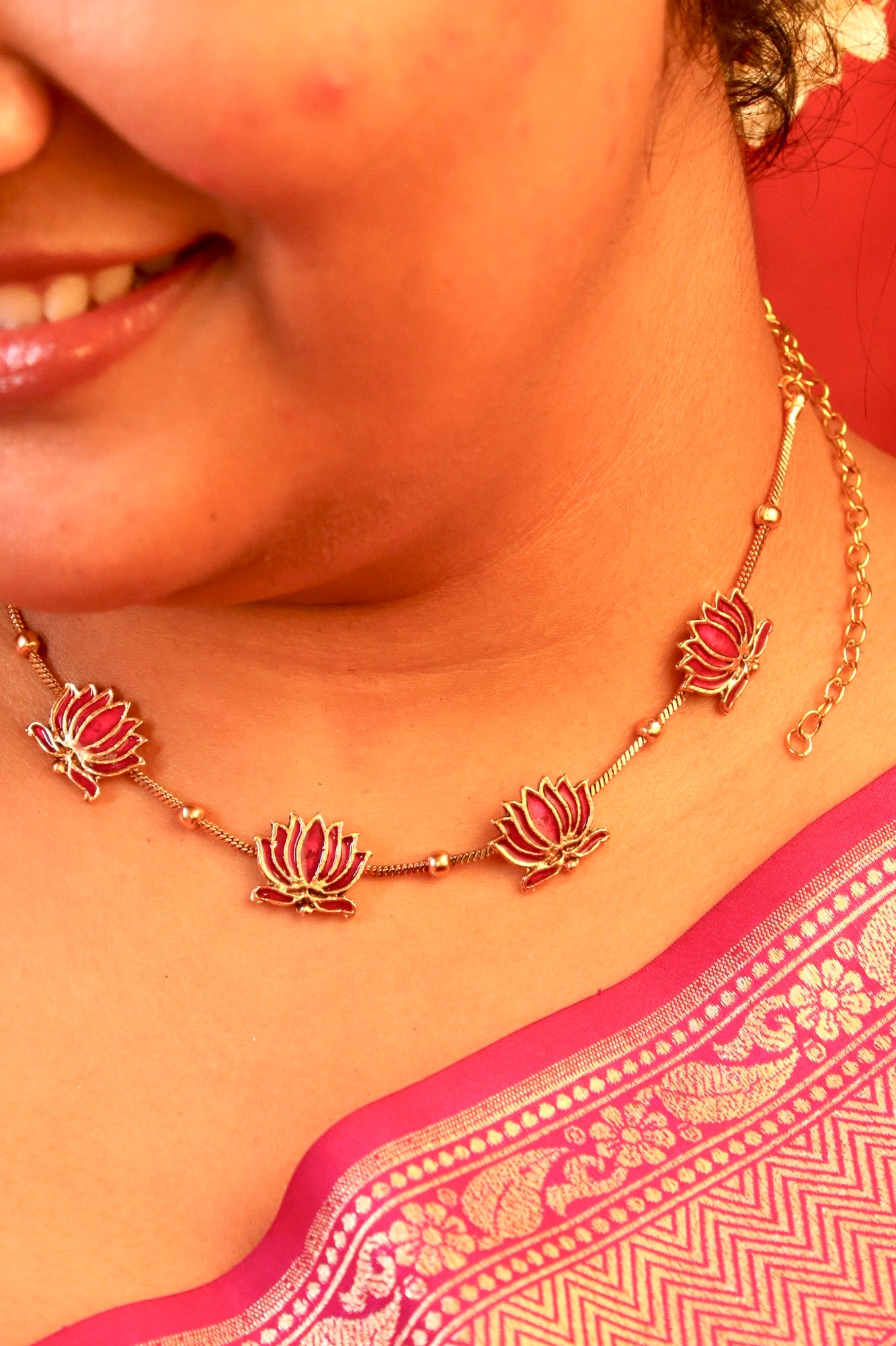 Padmabahar Lotus Choker set