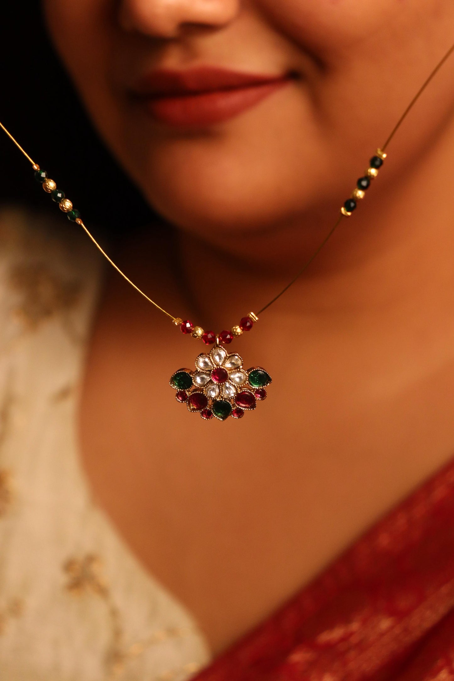 Gulbahar Invisible Chain Pendant