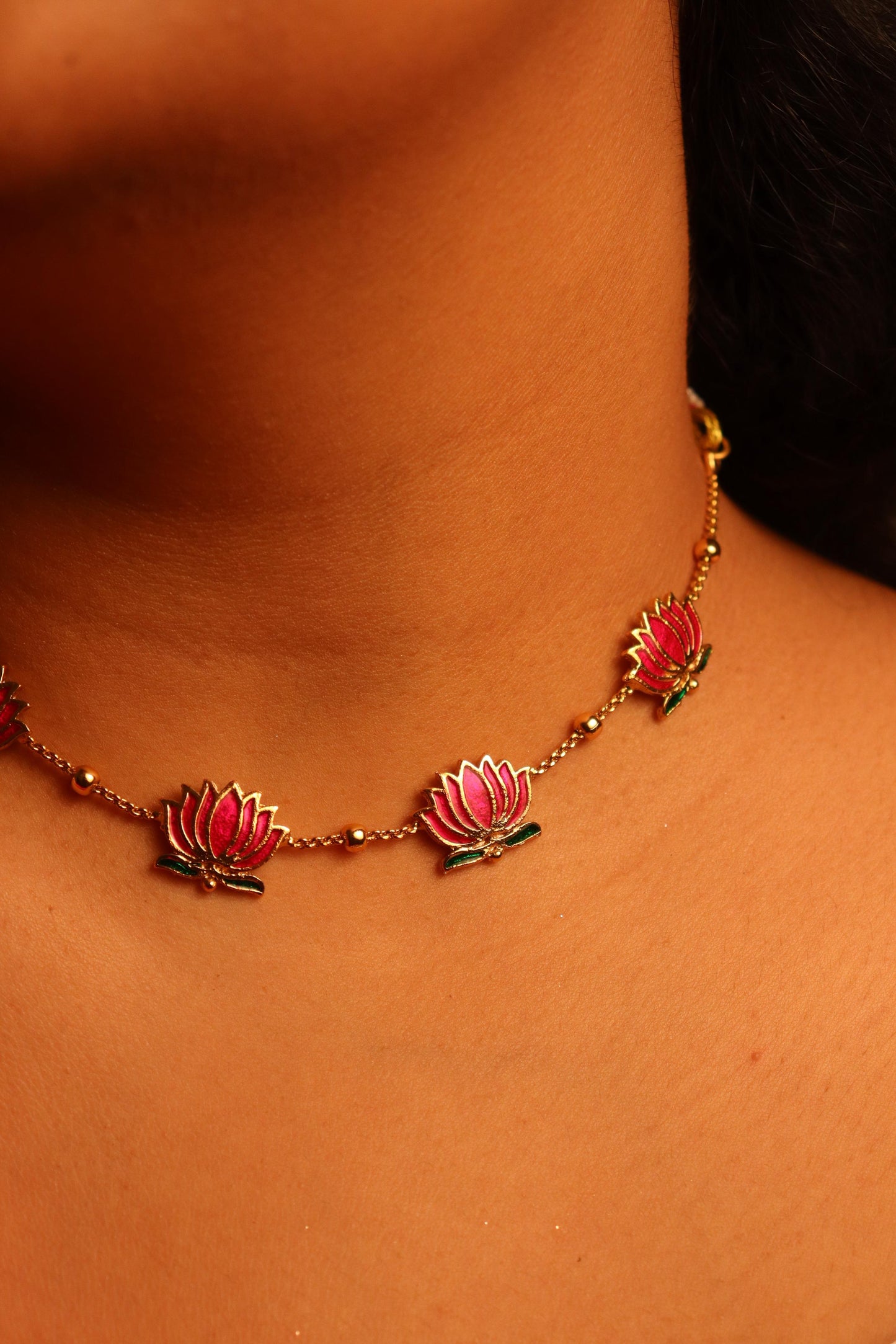 Padmabahar Lotus Choker set