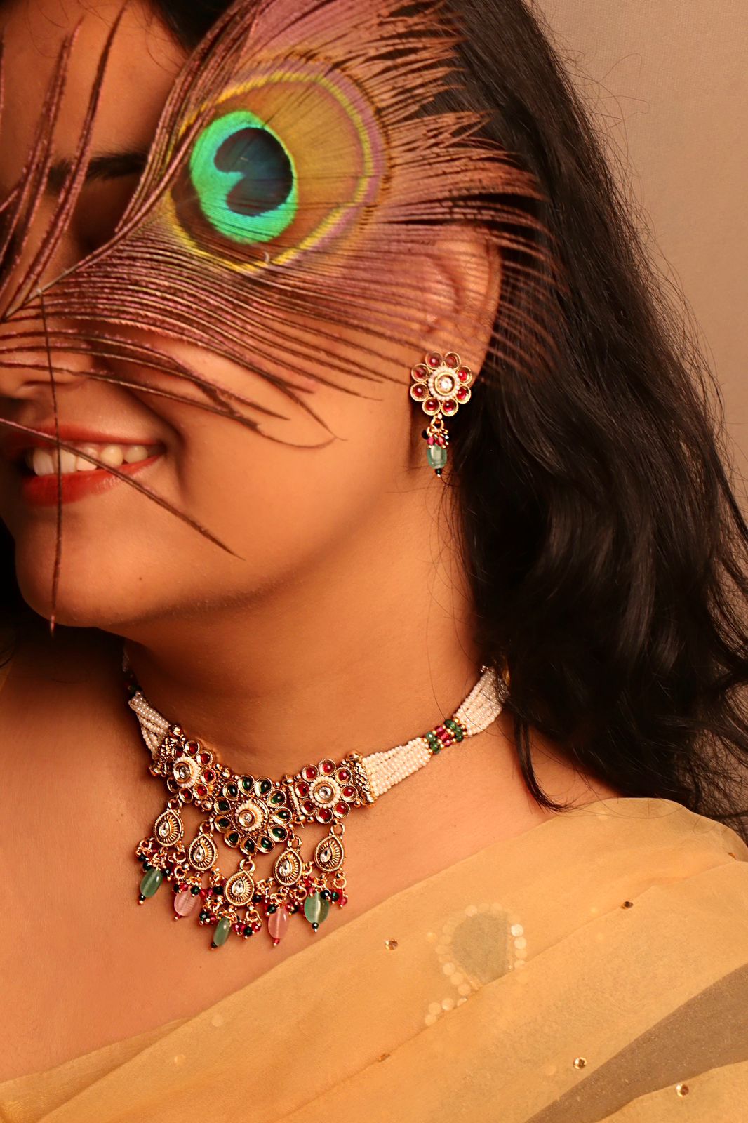 Rajeshwari Kundan Jadau Necklace Set