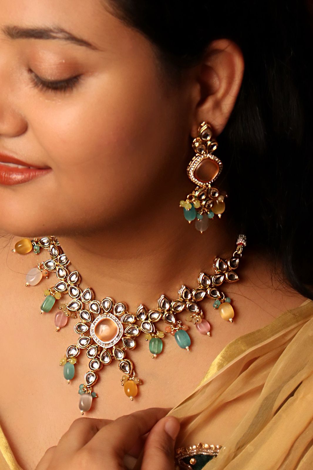 Preet Multi Colour Necklace Set