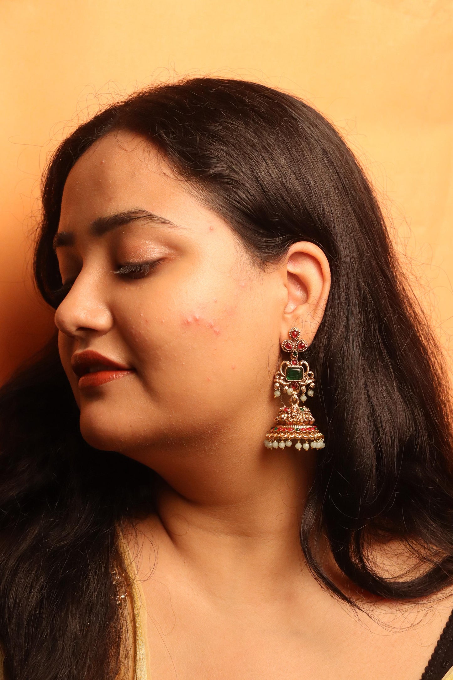 Mint Green Madhu Malti Earrings