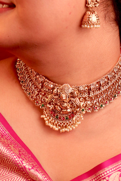 Gajanana Temple Necklace set