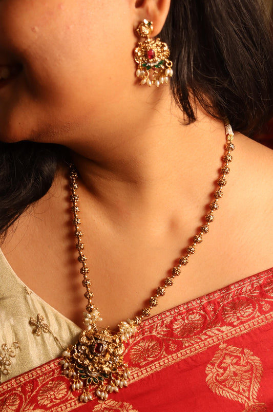 Moti Mayur Temple Necklace