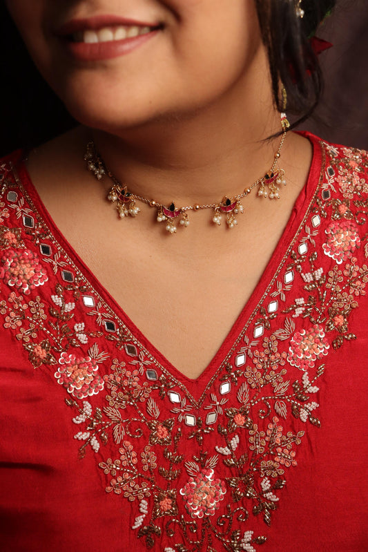 Diya Choker Set