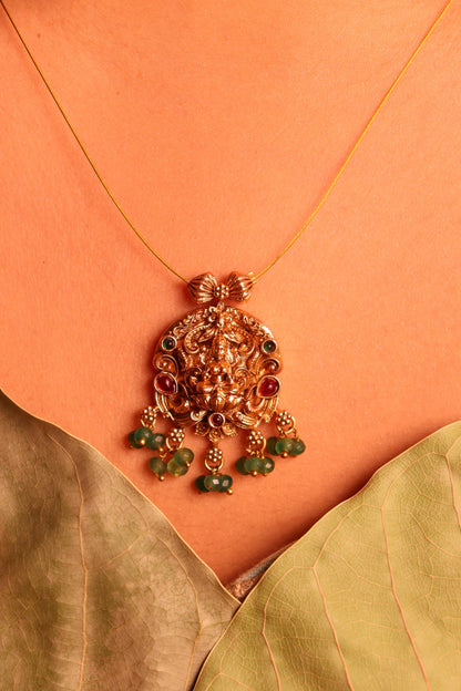 Roop Laxmi Temple Pendant Set