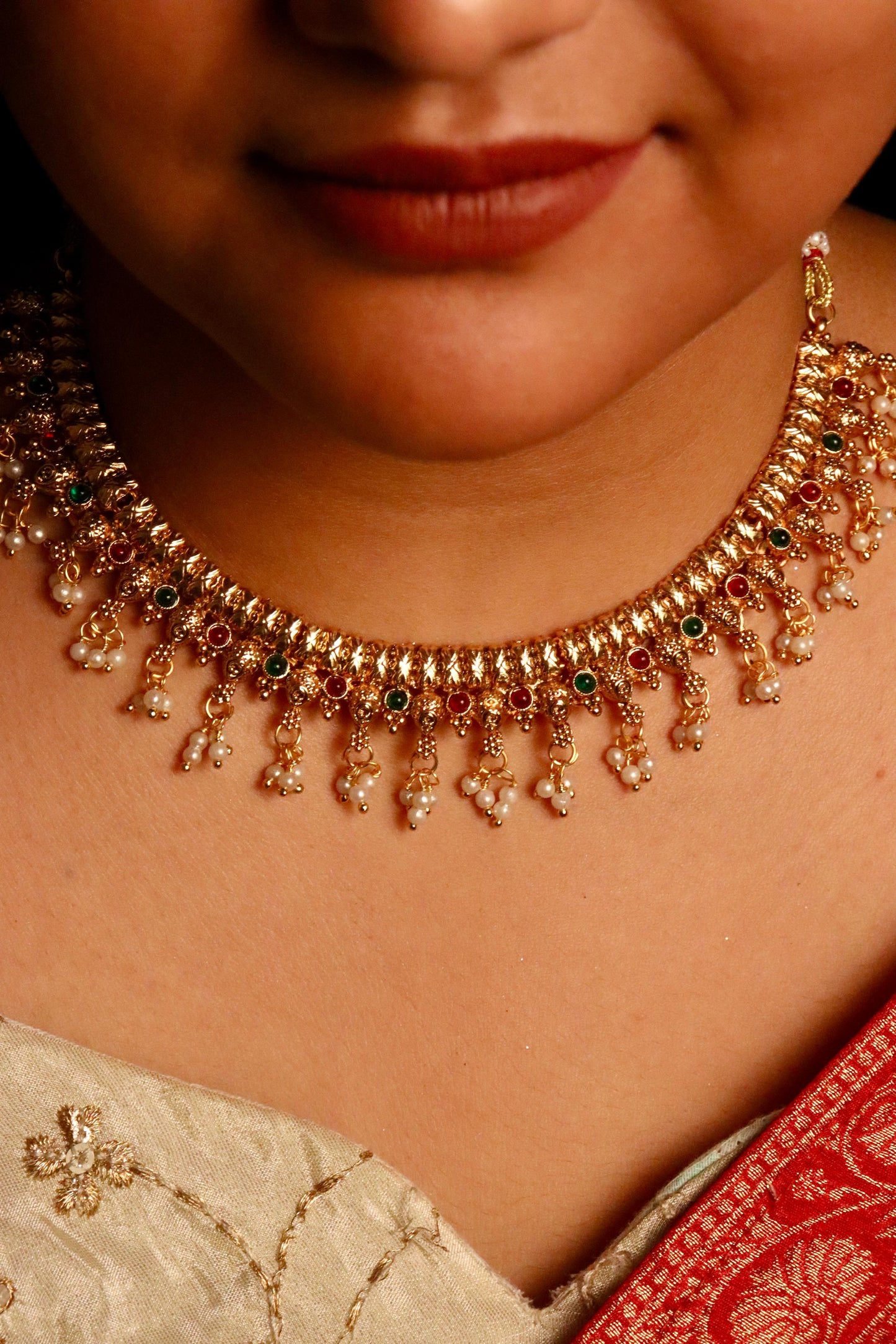 Madhuri Multi Necklace set