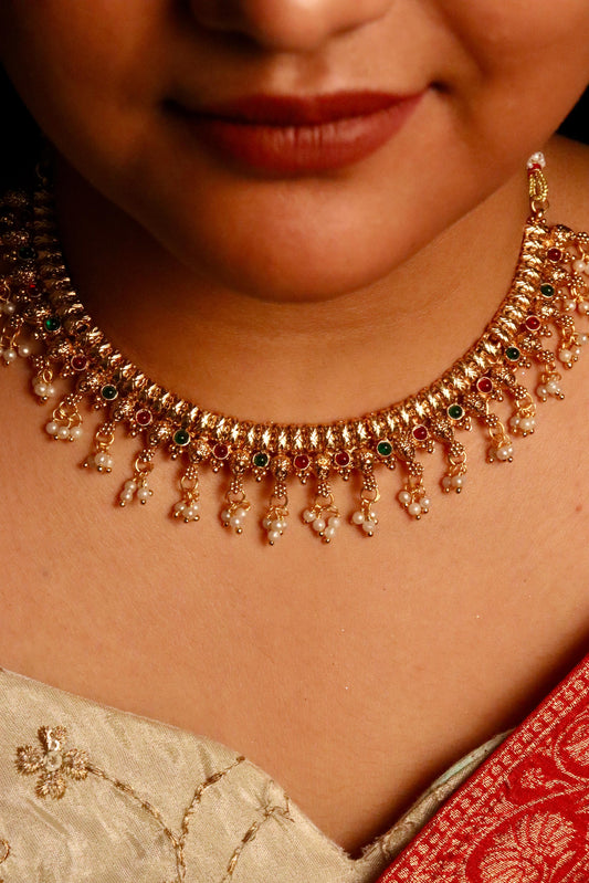 Madhuri Multi Necklace set