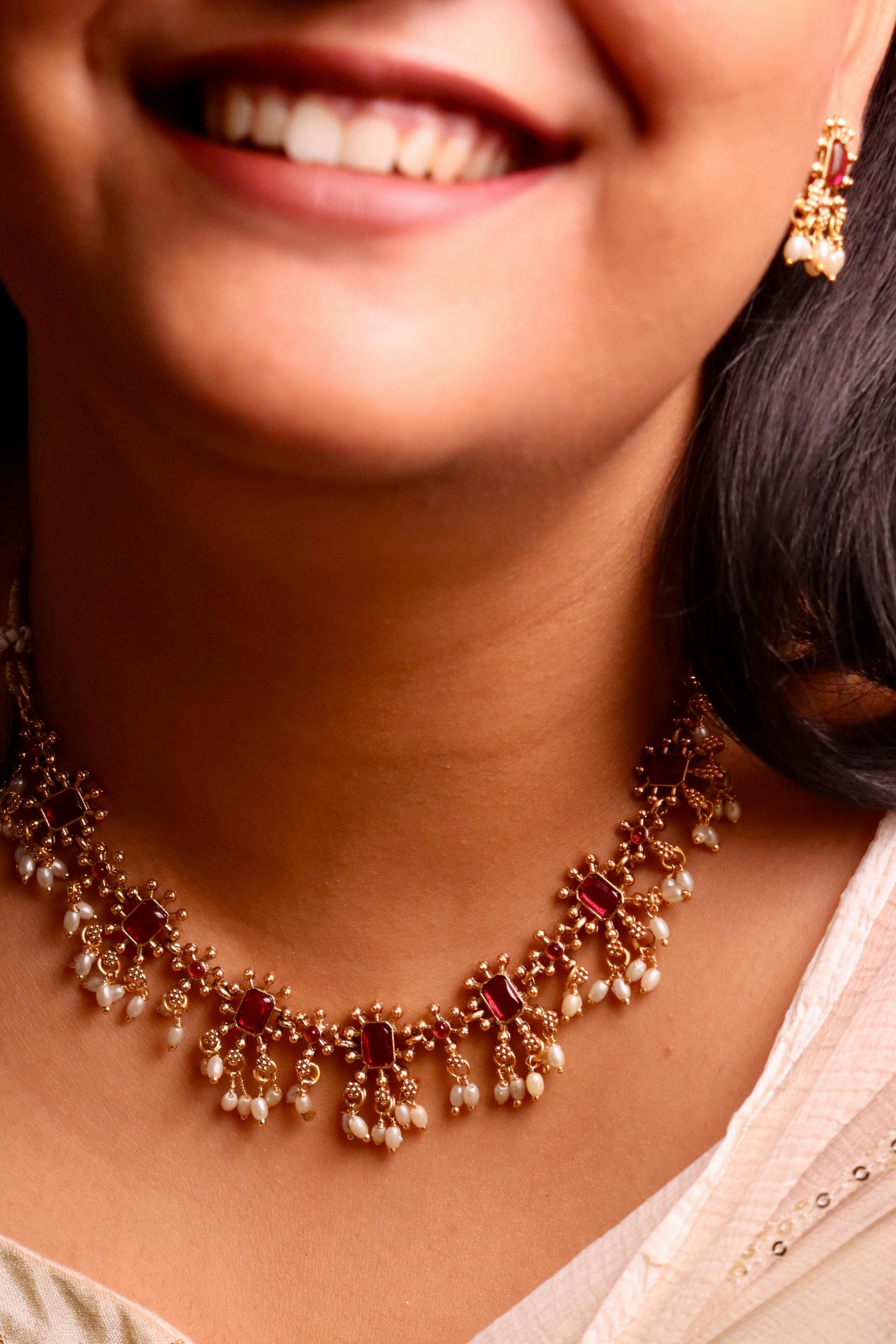 Pink Ira Necklace Set