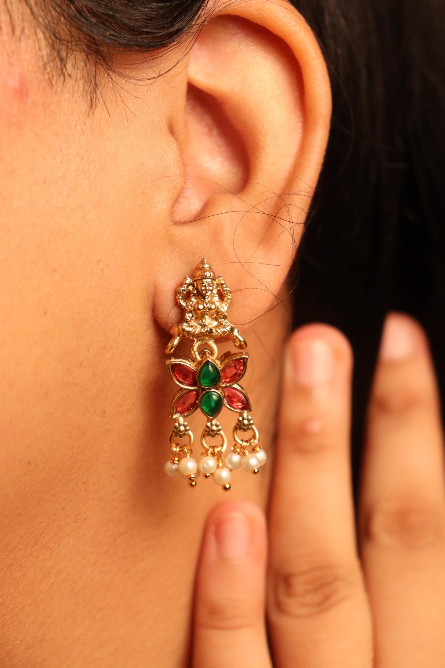 MeghLaxmi Temple Necklace Set