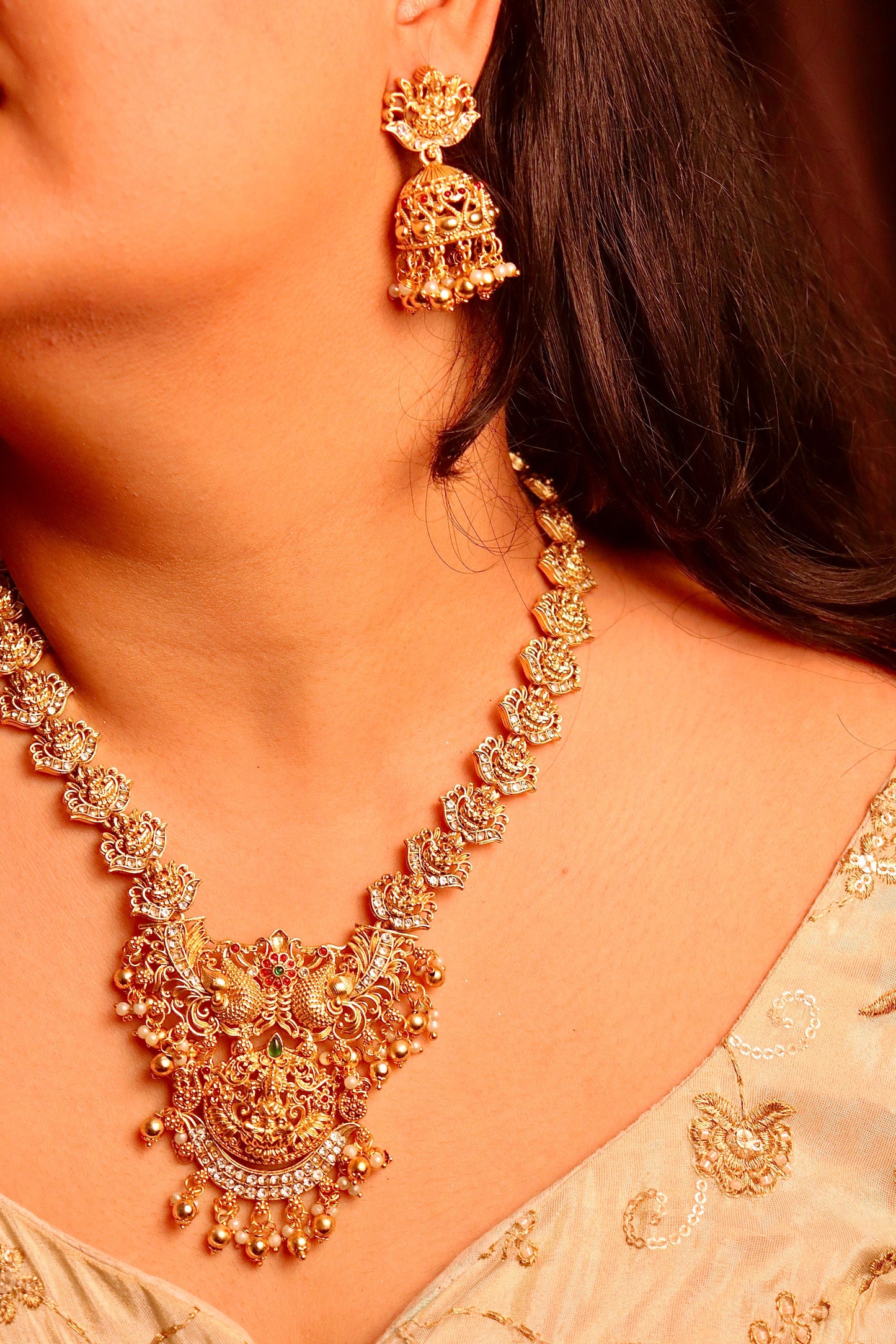 Veer Laxmi long Necklace Set