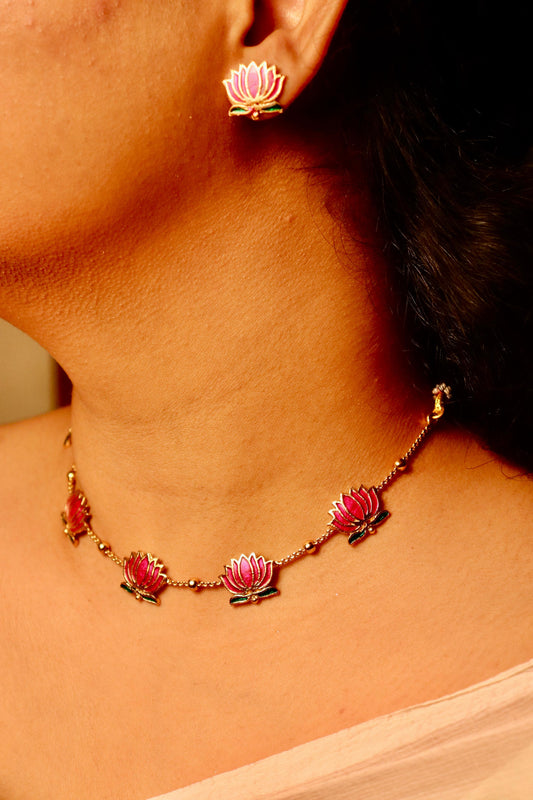 Padmabahar Lotus Choker set