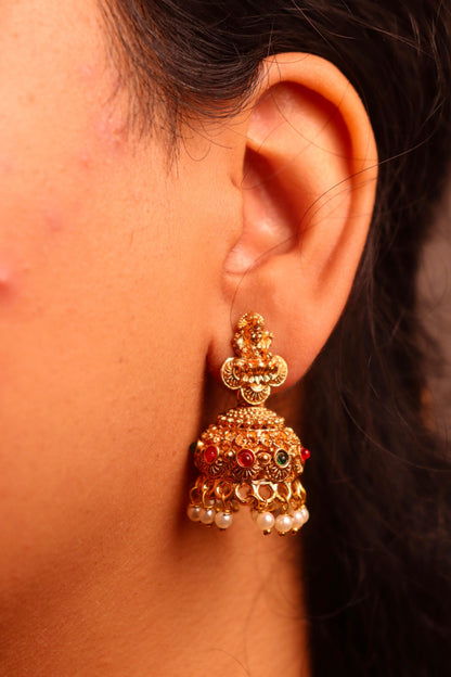 Long Temple Rani Haar Necklace Set