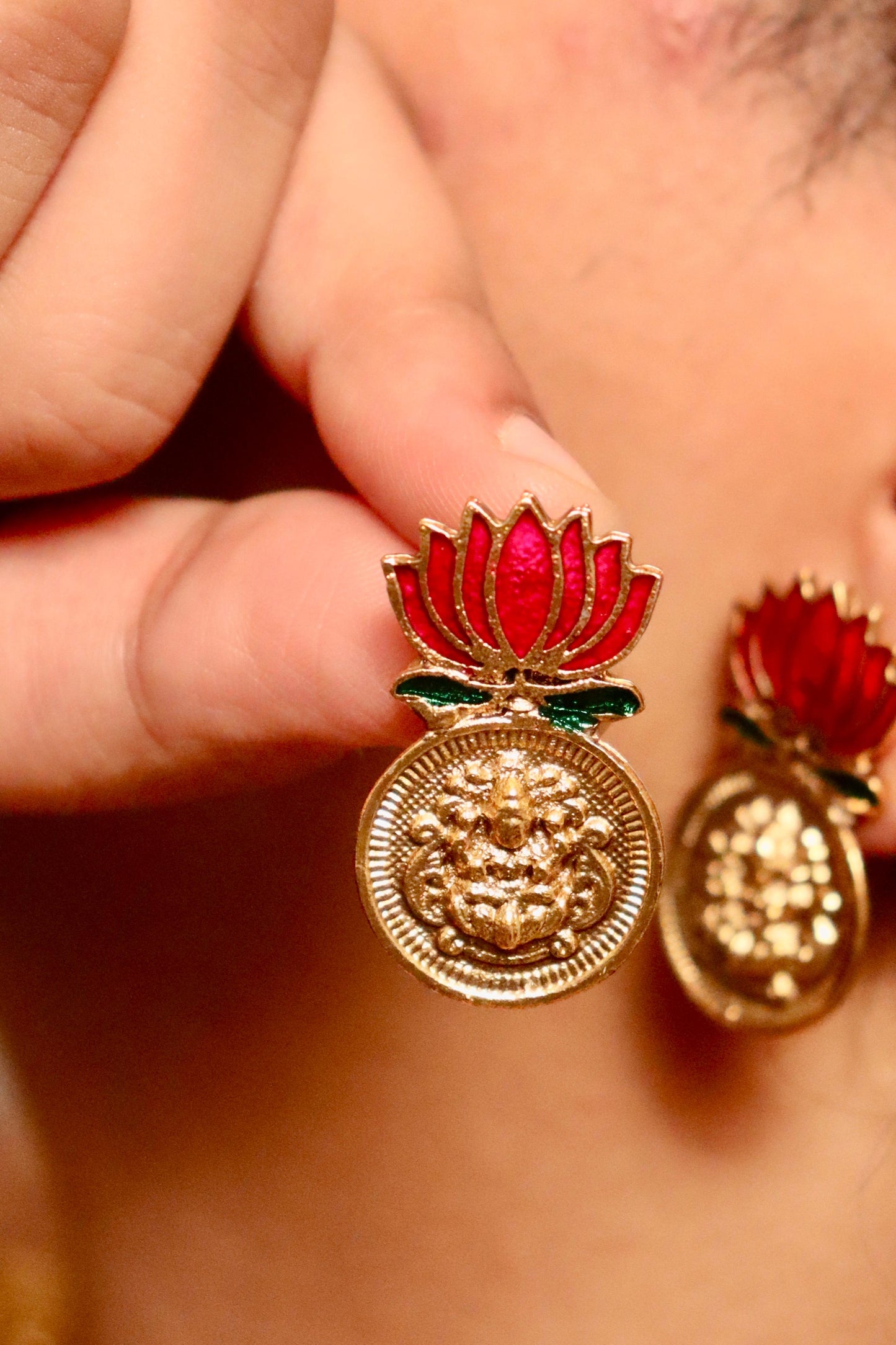 Padma Coin Lotus Necklace Set