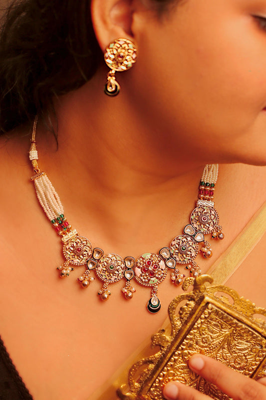 Rajnandini Kundan Jadau Necklace Set