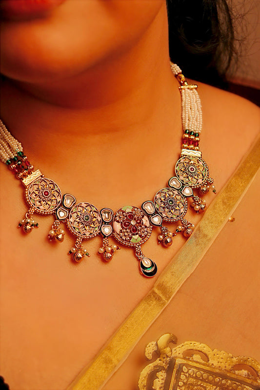 Rajnandini Kundan Jadau Necklace Set