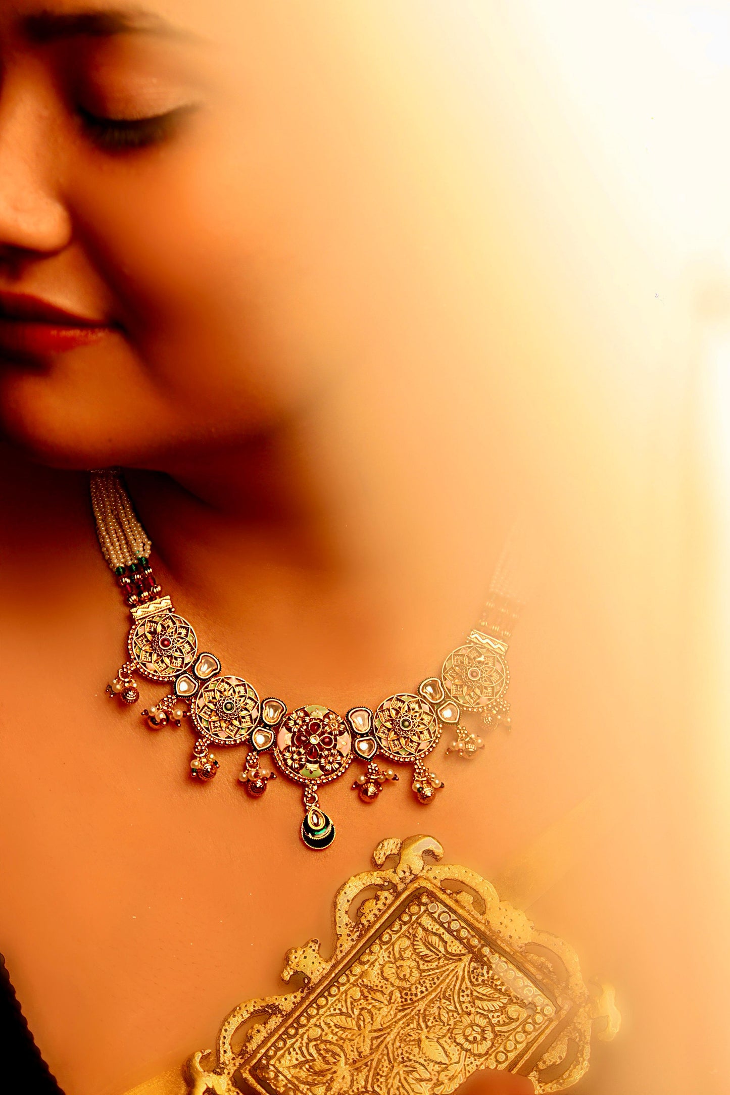 Rajnandini Kundan Jadau Necklace Set