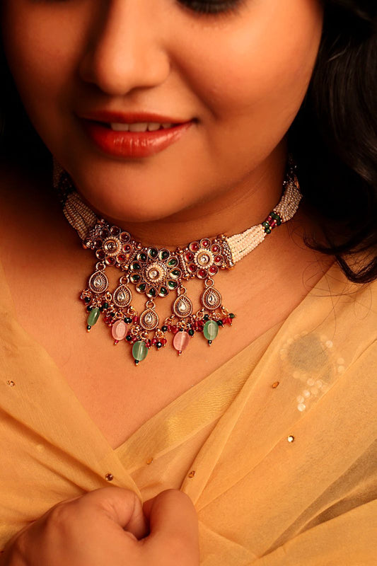 Rajeshwari Kundan Jadau Necklace Set