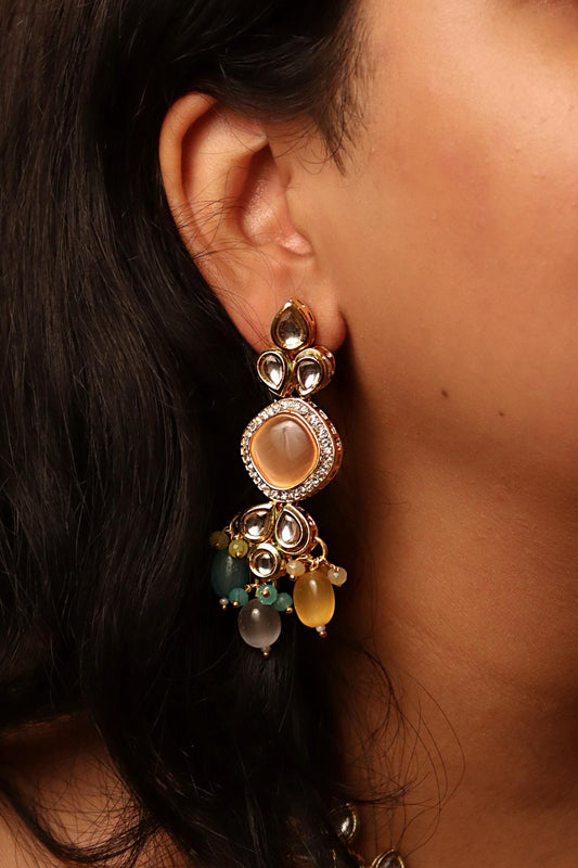 Preet Multi Kundan Necklace Set