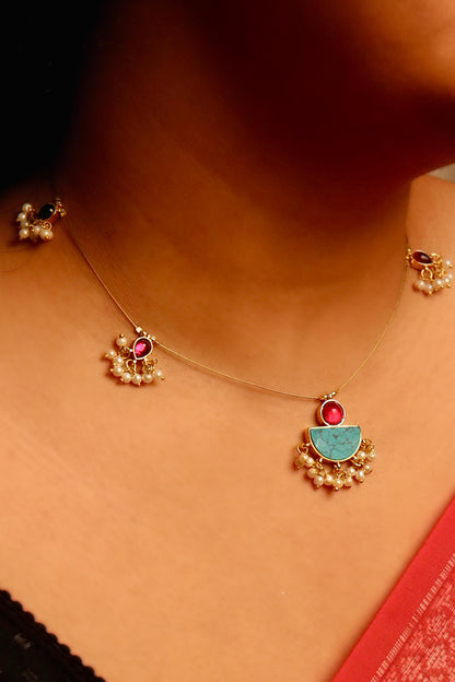 Meena Turquoise Invisible Chain