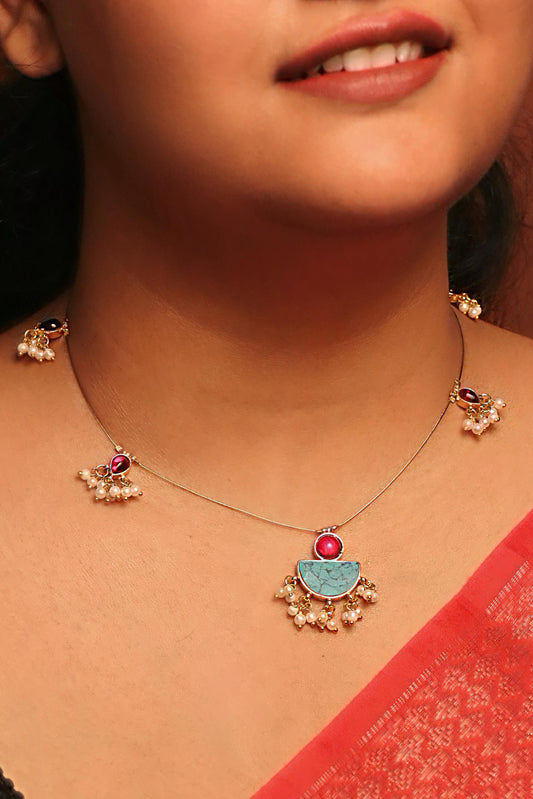 Meena Turquoise Invisible Chain