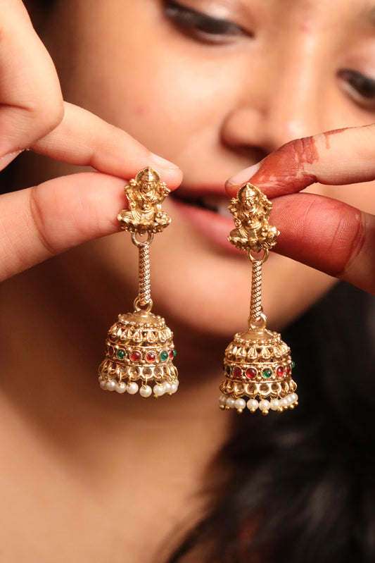 Laxmi Pearl Temple Necklace Set
