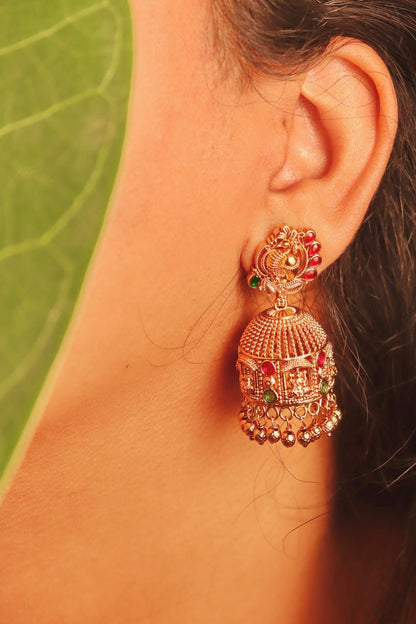 Mata laxmi Temple Earrings