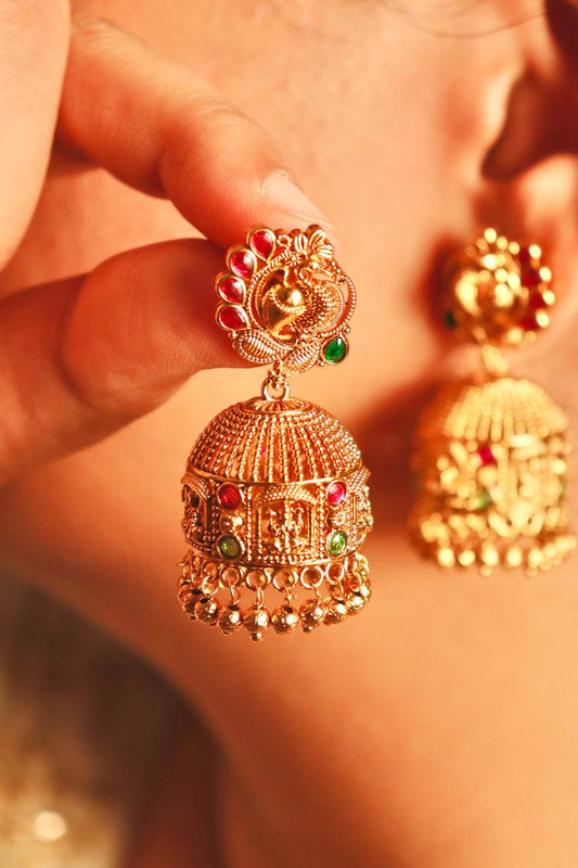 Mata laxmi Temple Earrings