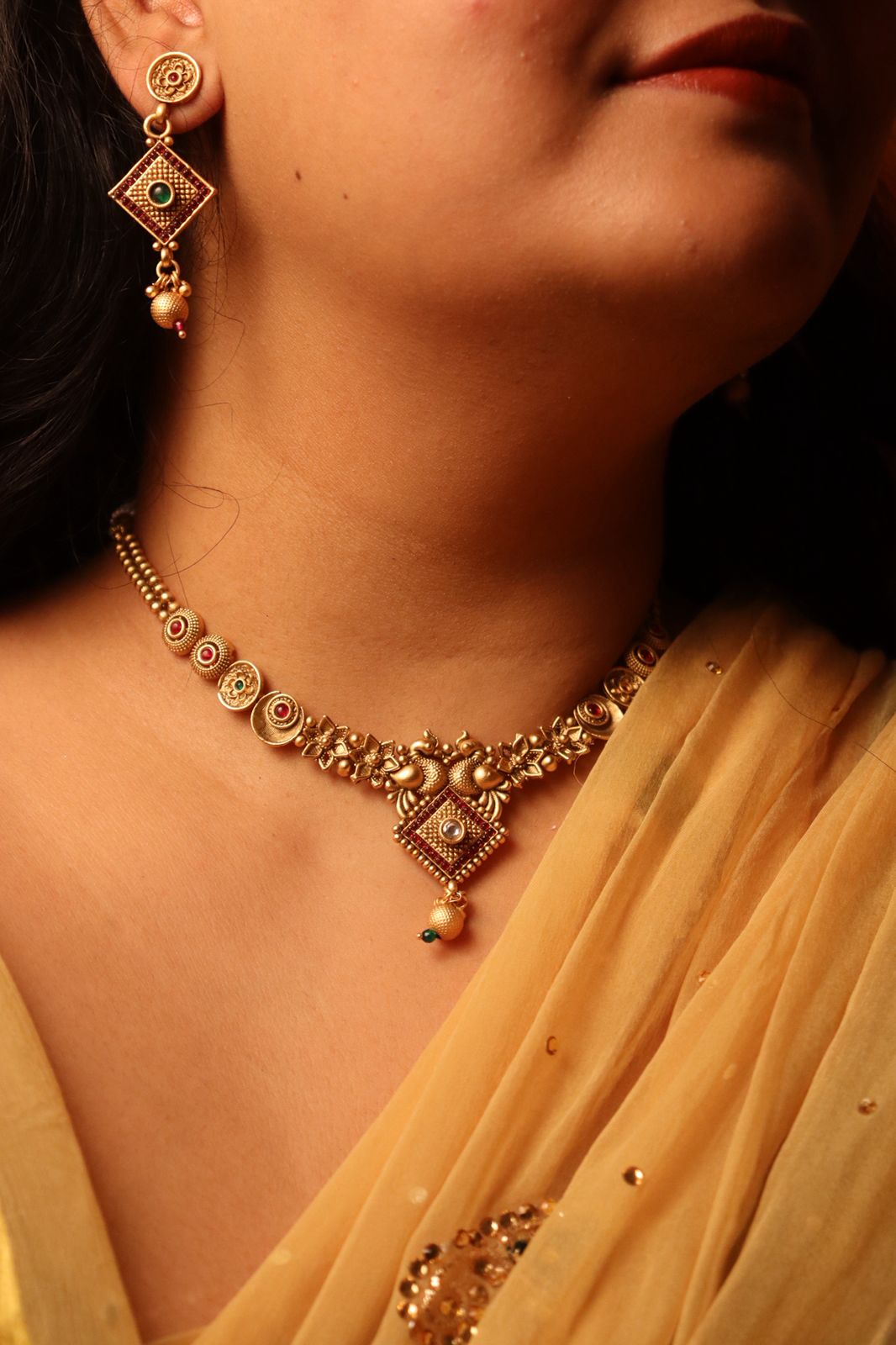 Rathi Pushp Necklace Set
