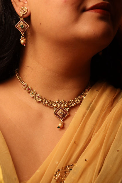Rathi Pushp Necklace Set
