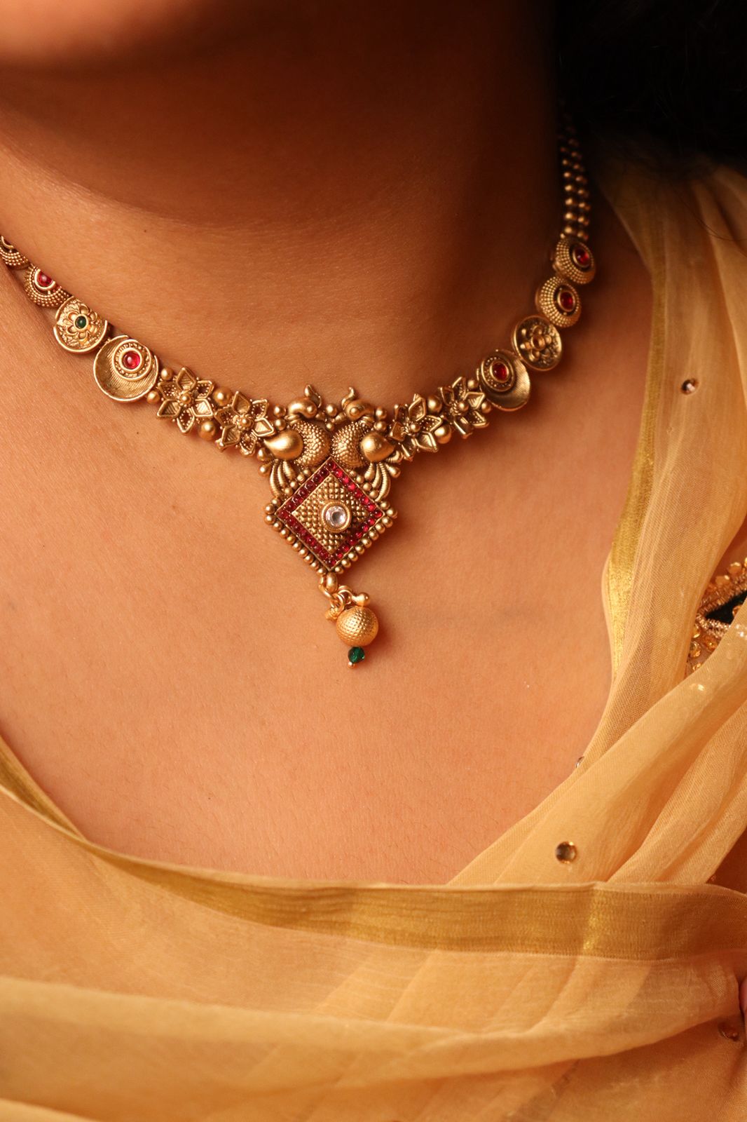 Rathi Pushp Necklace Set