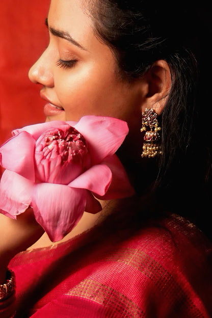 Leela Lotus Jhumkas