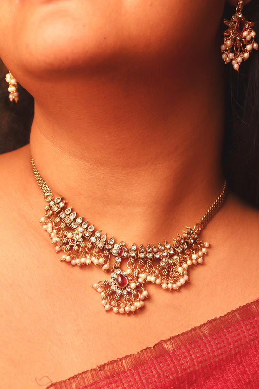 Sharvani Choker Necklace Set