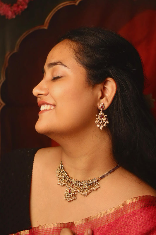 Sharvani Choker Necklace Set