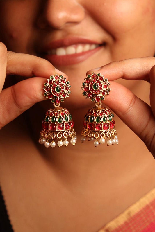 Ratna kamal lotus Jhumka
